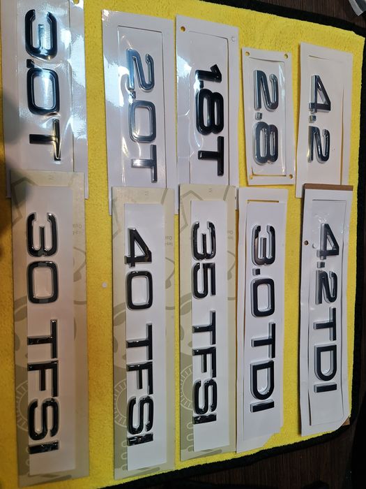 Емблема за Ауди 4.2tdi 3.0tdi 3.0tfsi 2.0tfsi