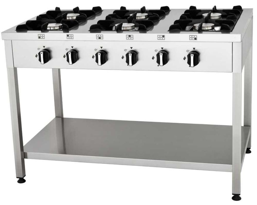 Газов котлон с 6 горелки (42 kW) с долен плот 120х70 см/ СЕ сертификат