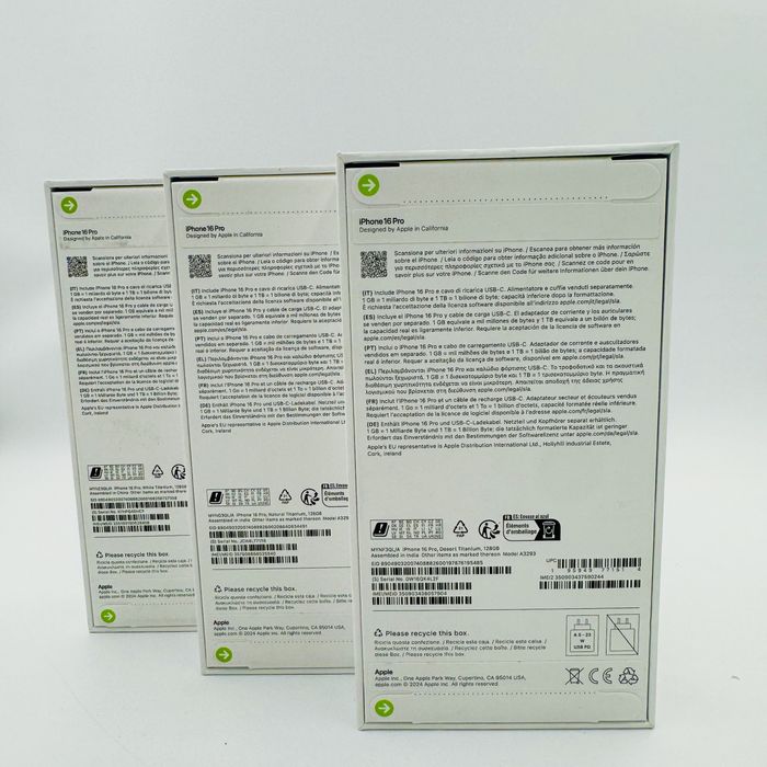  iPhone 16 Pro 128GB White/Natural/Desert Titanium