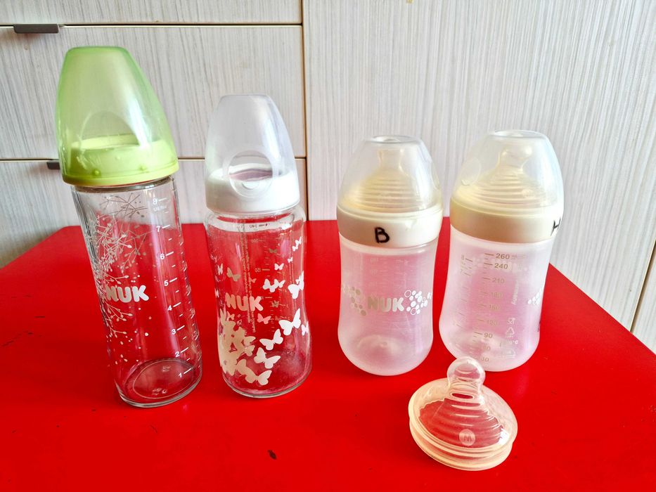 Шишета биберон за бебе Chicco, Nuk, Pflips Avent