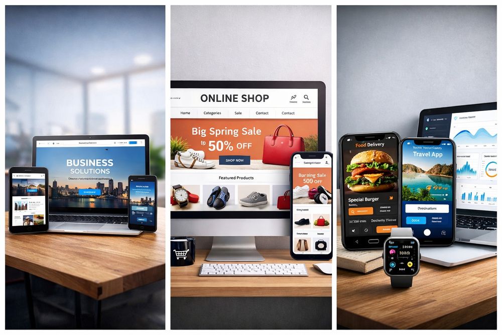 Dezvoltare site prezentare, magazin online, aplicatii mobile