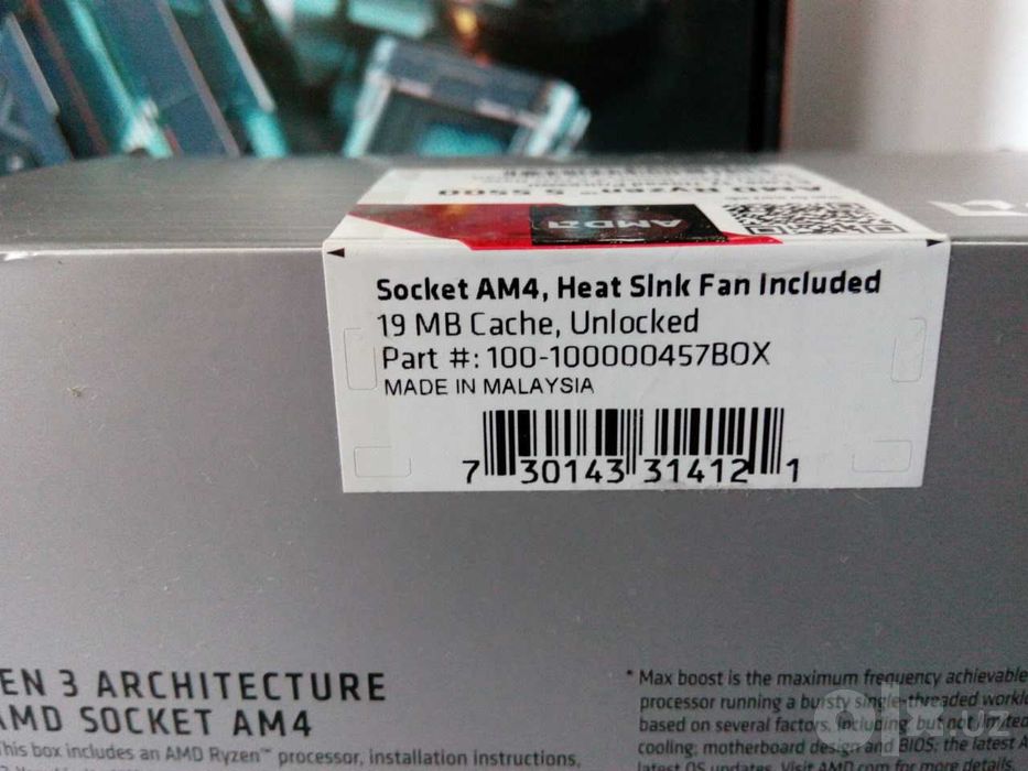 процессор  AMD Ryzen 5 5500 +кулер запечатаные