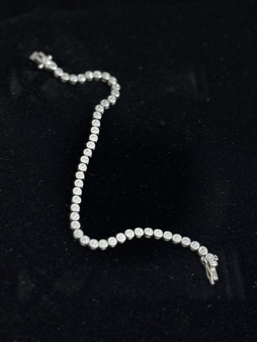 Bratara tennis / placata AUR 18K / pietre zirconia / rezistente lichid