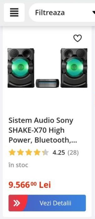 Sistem Sony   Șhake70 High Power