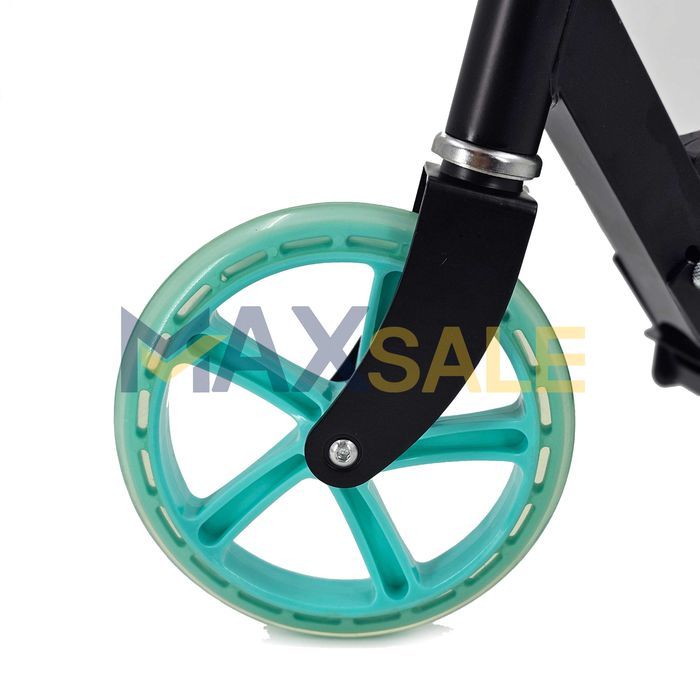 Детска тротинетка скутер scooter сгъваема черно синьо жълто играчки