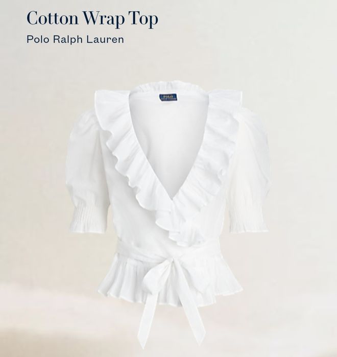 POLO Ralph Lauren бял топ S