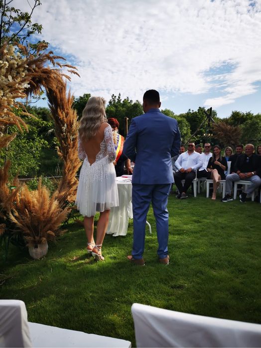 Rochie alba / cununie / rhea costa / mireasa /