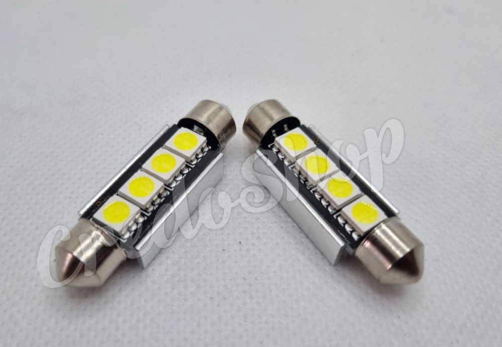 LED диодна крушка c5w 36mm,39mm,41mm,6000k,1w