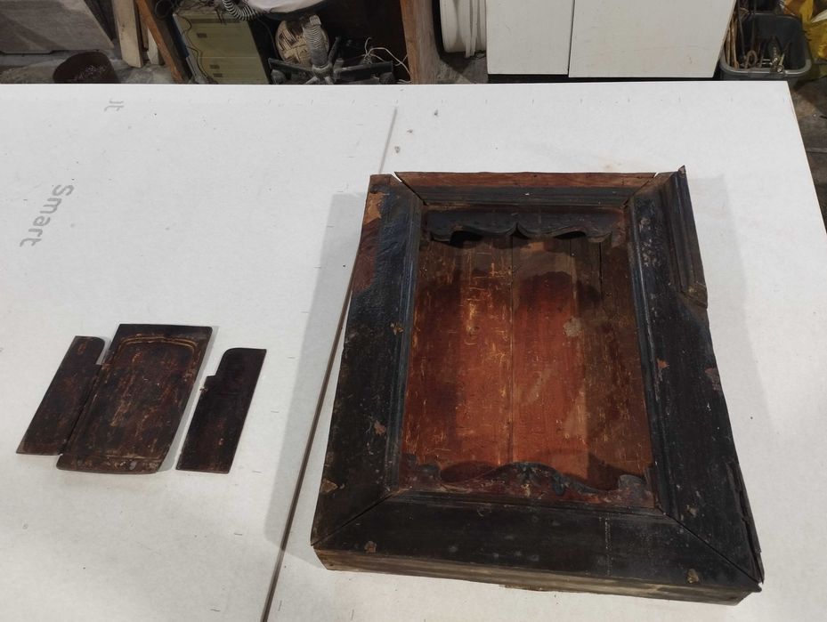 Много стар Домашен Иконостас и Икона