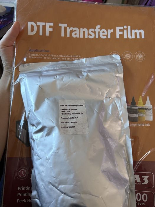 Дтф бумага и клей