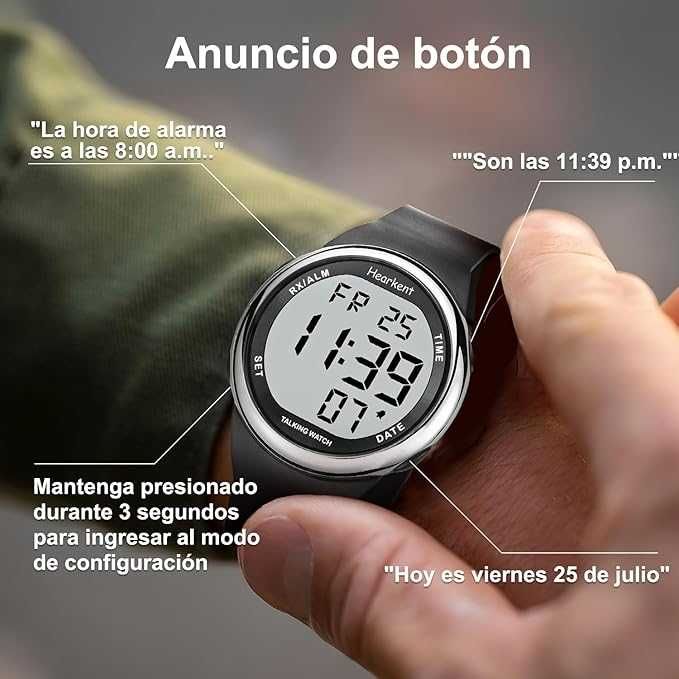 Ceas vorbitor atomic pt persoane cu deficiențe de vedere/seniori,nou