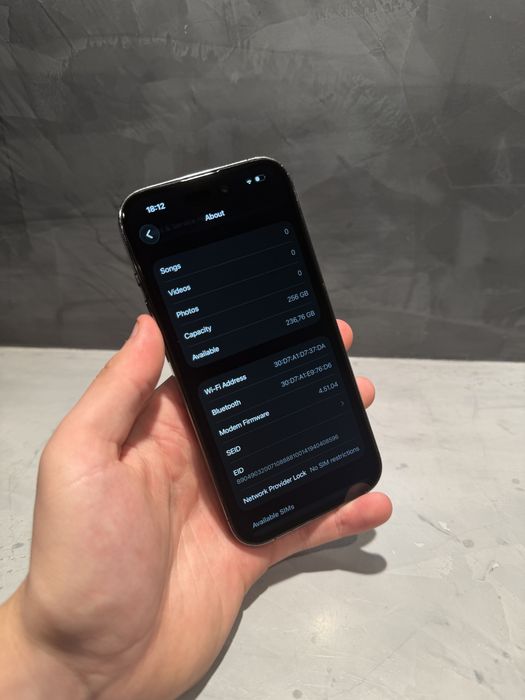 Iphone 14 Pro 256 GB Deep Purple, 100% батерия
