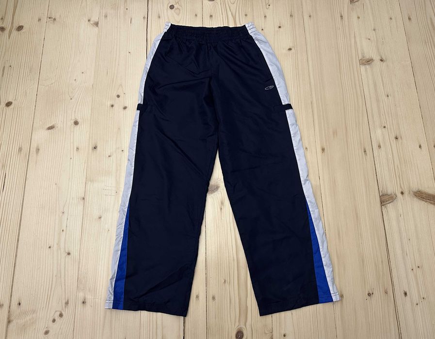 Pantaloni Champion Track Pants – Bleumarin/Argintiu – Noi fără Etichetă Mărimea L Vintage Y2K L·New without tags·Champion
