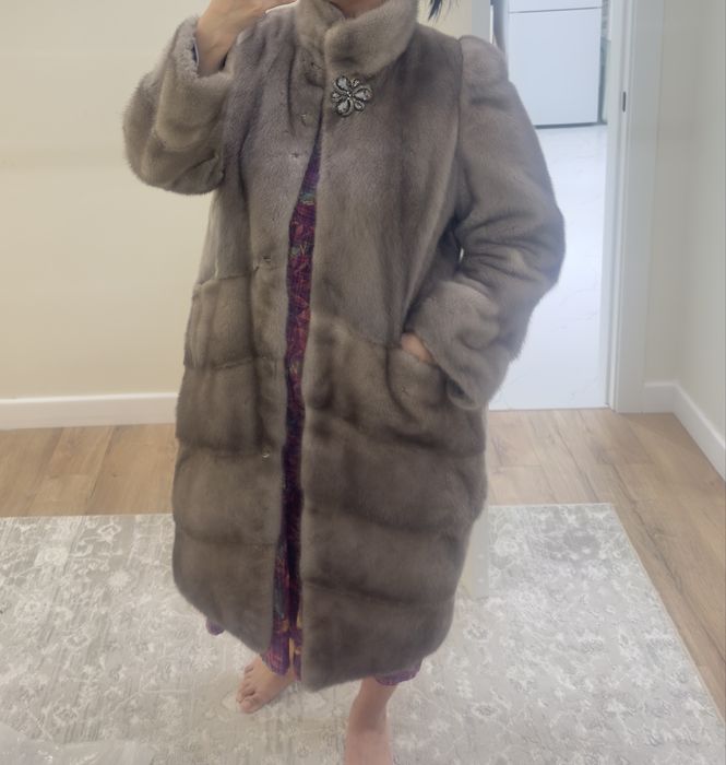 Шуба из натуральной норки