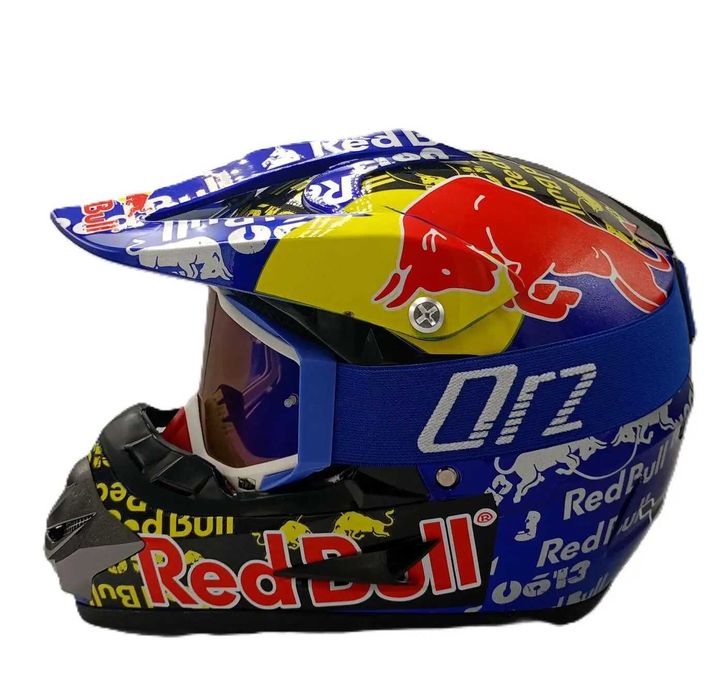 Каска Red Bull Крос Мотор/Скутер/Бъги/Вело/АТВ + очила -33150