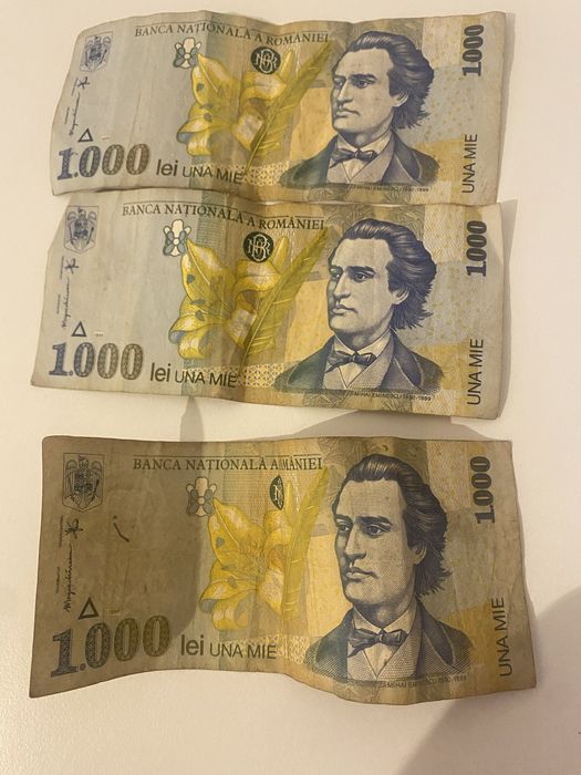 Bancnota 1.000 lei Mihai Eminescu 1998