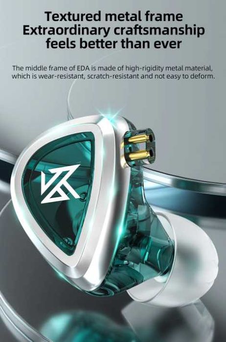 Новые запечатанные проводные наушники KZ EDA 3 пары в 1 комплекте