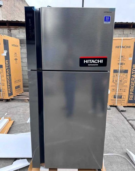 Холодильник HITACHI модель: R-VG660 PUC7 (Чёрное стекло)