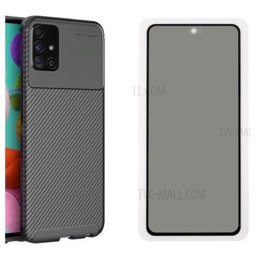 Samsung A51/A52/A53/A54/A55/A56/A57 Husa Silicon Slim TPU + Folie Sticla 6D Privacy
