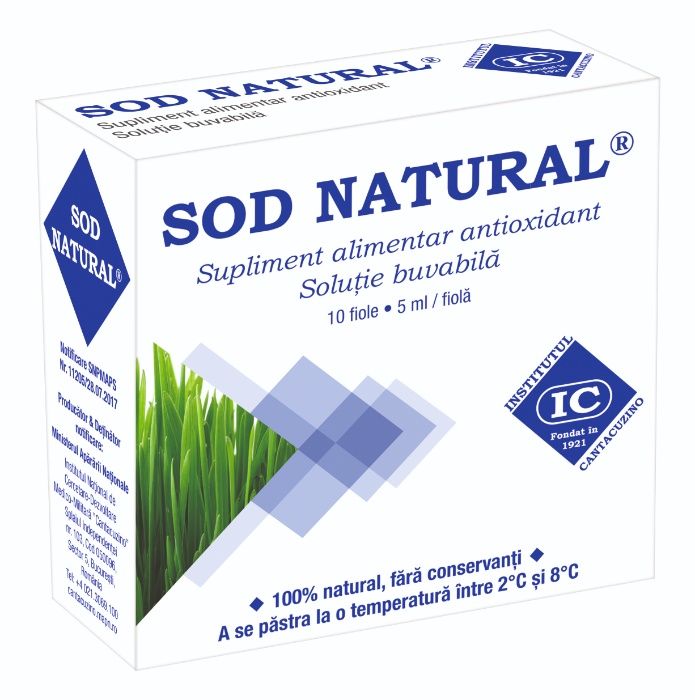 SOD Natural Cantacuzino IMUNITATE cutie 10fiole