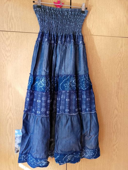 Шармантна дънкова пола - S/M, 10 лв