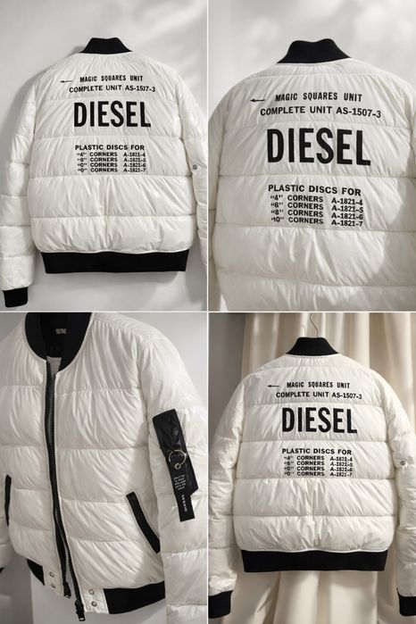 Geacă Diesel puffer albă originală -nouă