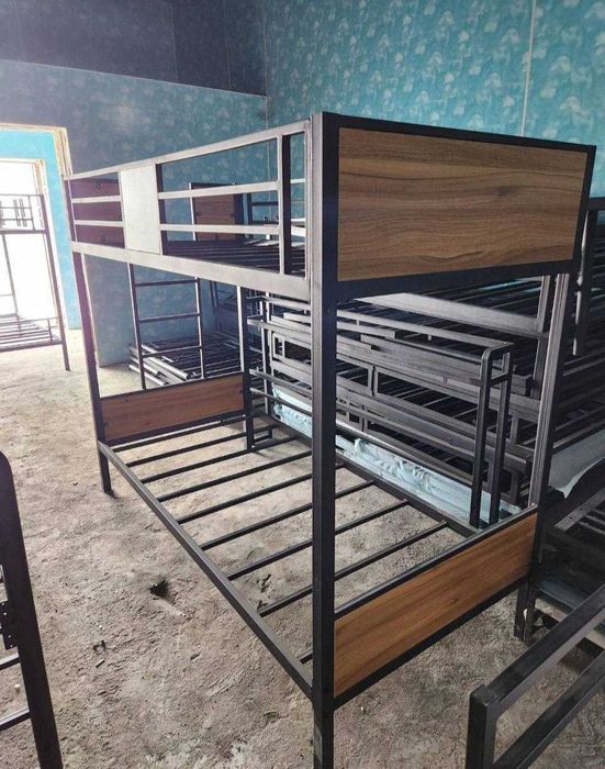 .
Кровать Двухяърусное двухярусное железное кроват ikki qavatli kro

2