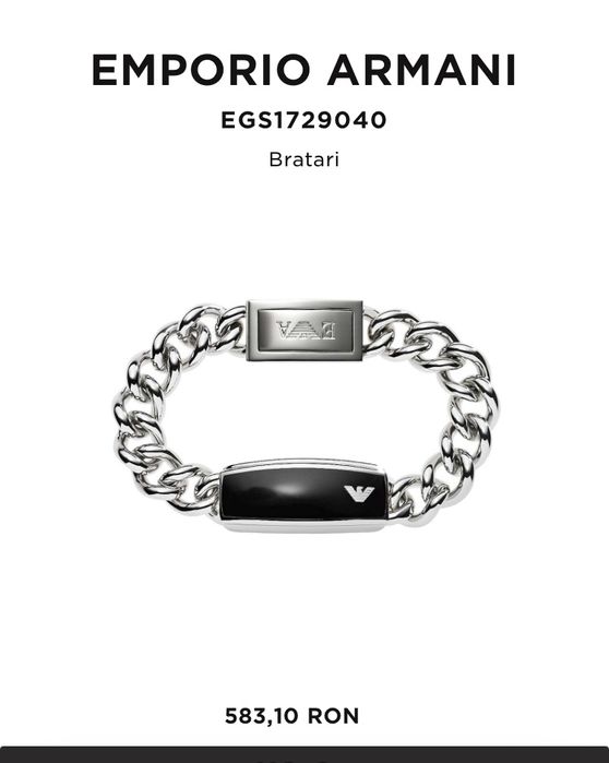 Bratara armani nou sigilată in garanție