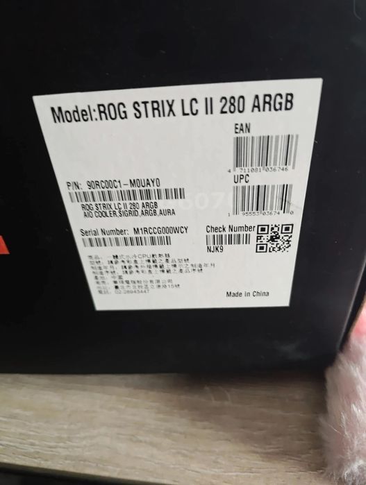 Cooler AIO Asus rog strix lc280mm argb