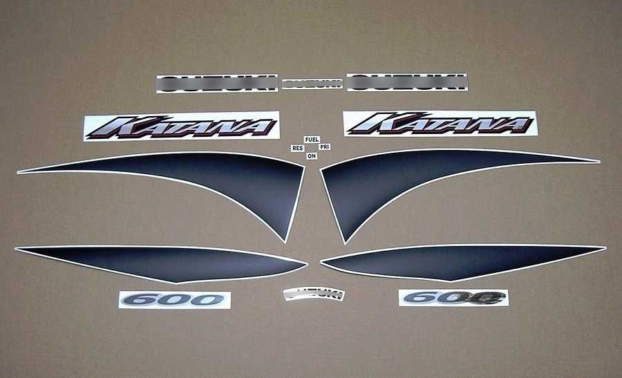 Стикери Сузуки 600 Катана 2000г.-2003г. лепенки Suzuki Katana gsxf