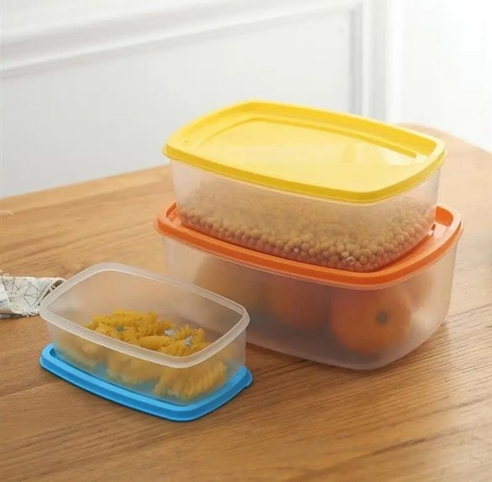 Форма: прямоугольная. Контейнер

Количество: 5 шт

Материал: пластик