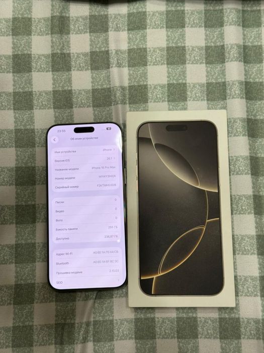 16 про Мах 256 гб 100%