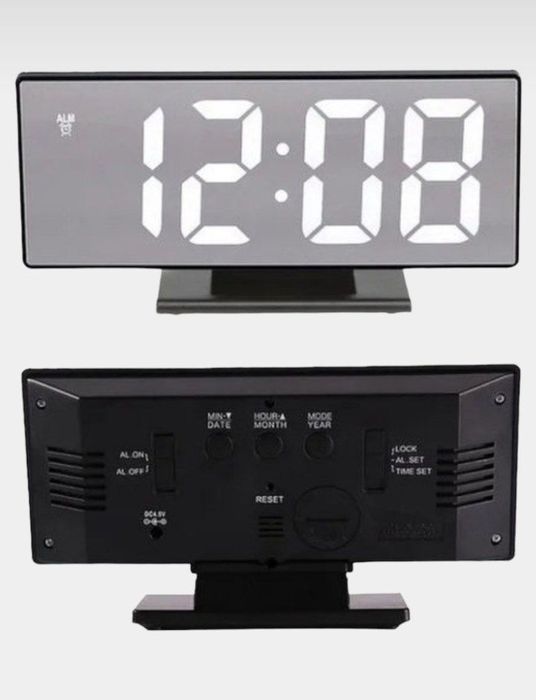 Tarmog'li elektron soat DS-3618L ish stoli uchun, xonali, svetodiodli