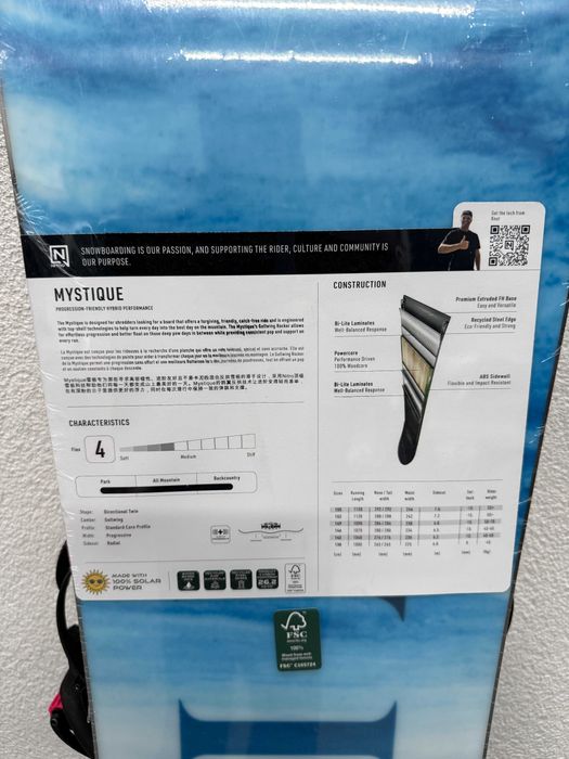 placa noua snowboard nitro mystique L142cm