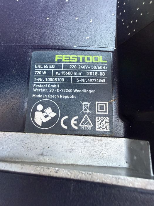 Електрическо ренде за дърво Festool EHL 65 EQ (в куфар Systainer)