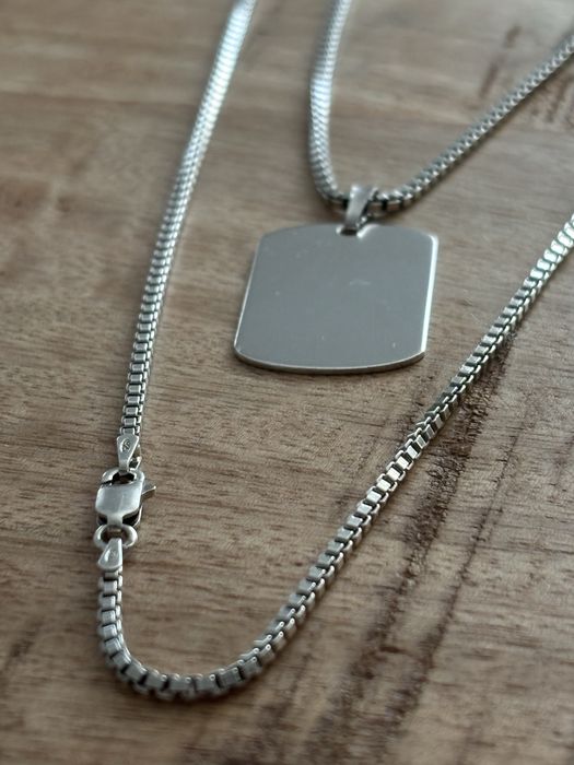 Lant argint cu placuta army