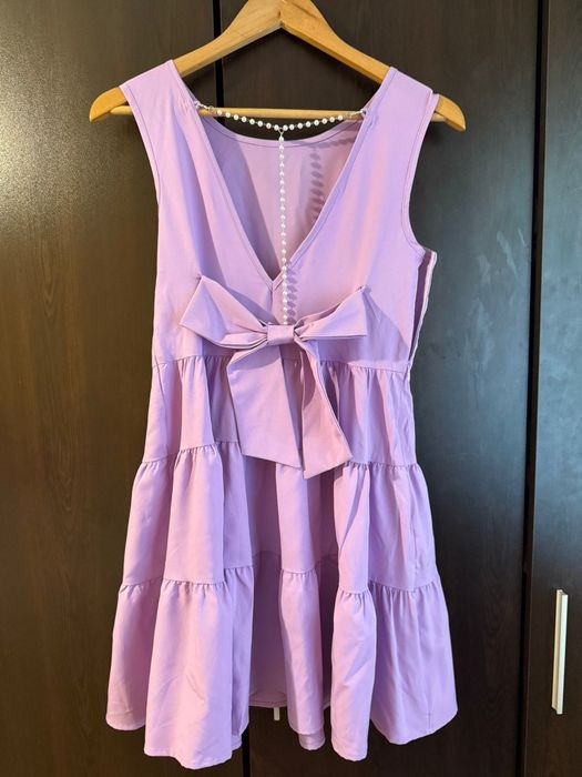 Лилава рокля размер С