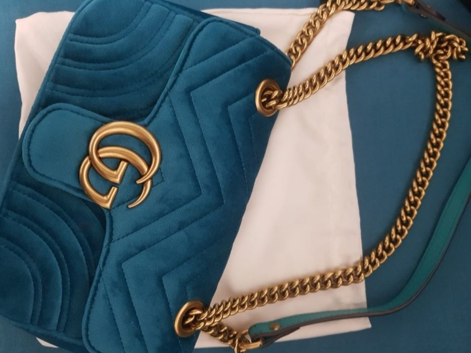 Geanta Gucci Marmont velvet