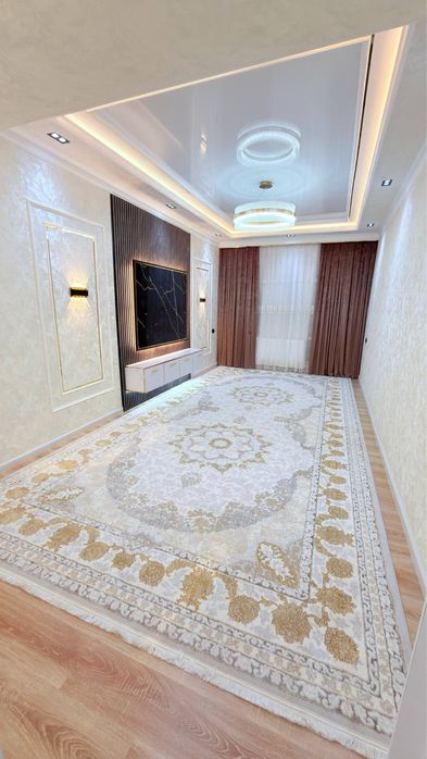 3 хонали 110м² 7-қават Манзил: Горгаз, эски Цум.