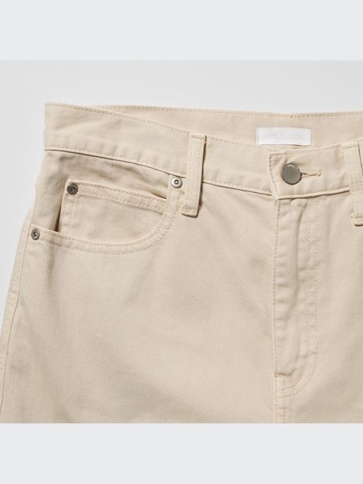Uniqlo wide leg беж дънки
