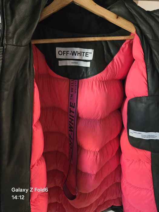 Geacă OffWhite piele naturală