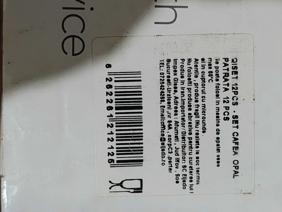 Set anticiobire cafea ceai 12 piese