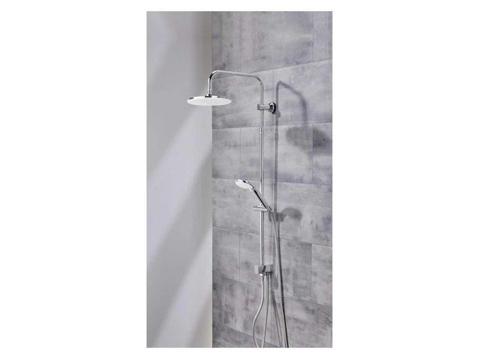 Sistem dus LIVARNO home, Coloană cu cap fix efect ploaie și pară