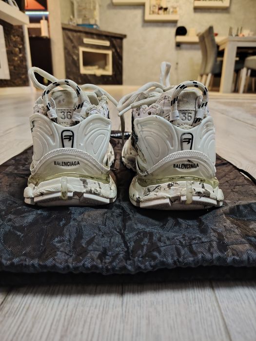 Vand Balenciaga Runners Blue Graffiti