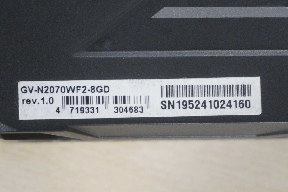 Видеокарта RTX 2070 8GB Gigabyte / вкл ДДС