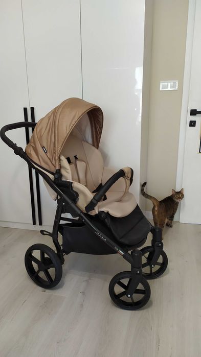 Бебешка количка 3в1 Buba Karina Light Beige / Светла Бежова