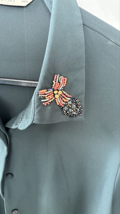 Тъмнозелена риза Zara