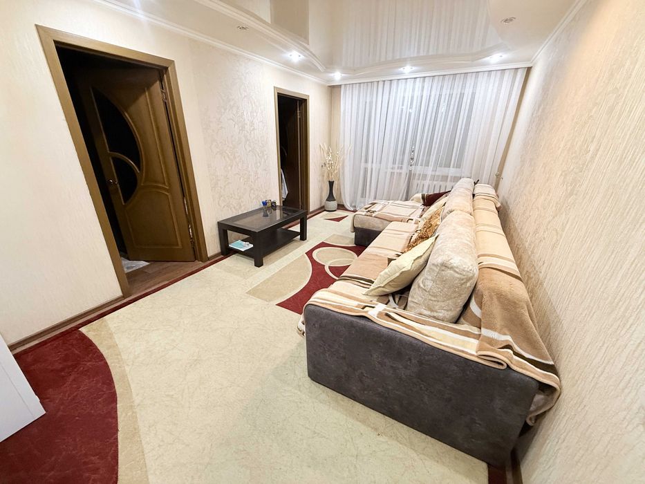 3-х ком. квартира с ремонтом и мебелью Муканова 16/2