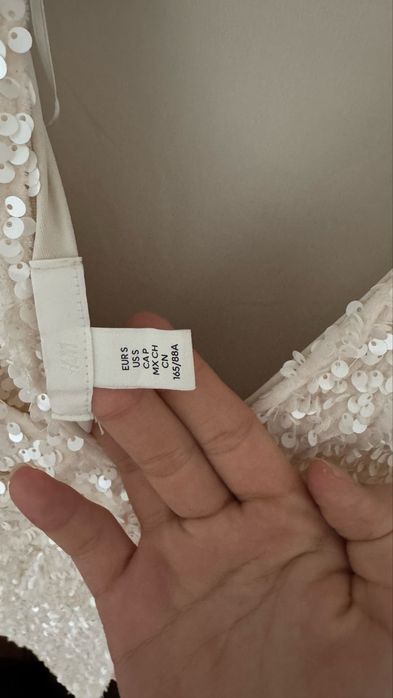 платье H&M белое