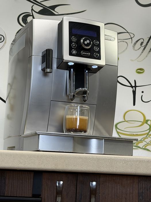 Кафемашина кафе автомат delonghi cappuccino с гаранция